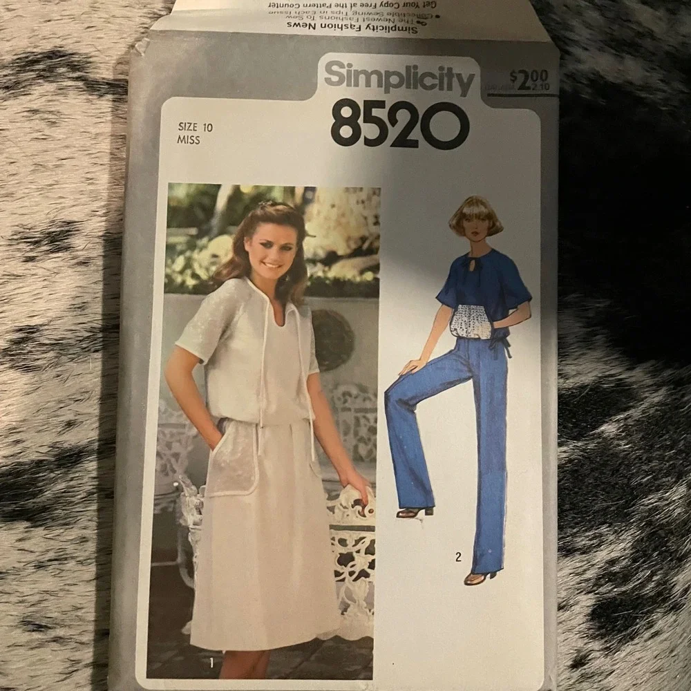 Lot of 10 Vintage Sewing Patterns Lot 1970s 1980s Simplicity McCalls ESP Fashion